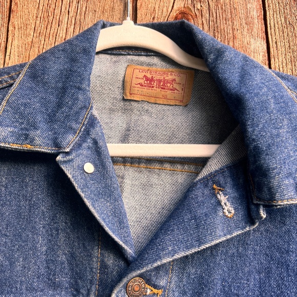 NWT Vintage Levi's Trucker 593 Jean Jacket size M - Picture 7 of 8